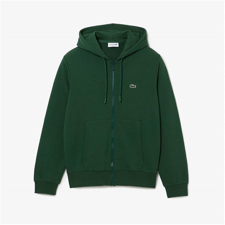 Lacoste Men's Green Basic Full-Zip Hoodie - L