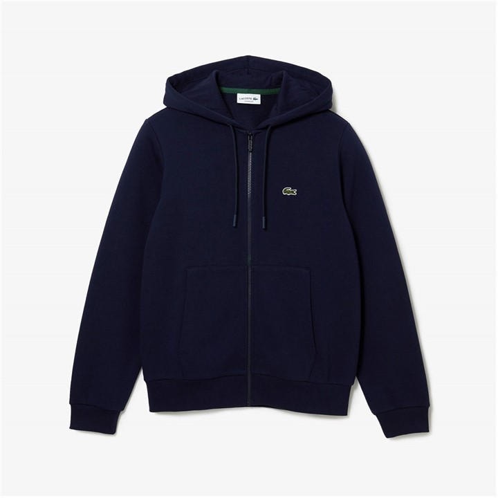 Lacoste Men's Blue Basic Full-Zip Hoodie - Size 4XL