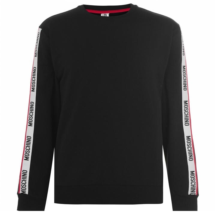 Moschino Men's Black Tape Sweatshirt Medium