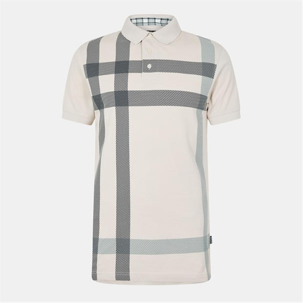 Mineral Blue - Barbour - Blaine Tartan Short-Sleeved Polo Shirt