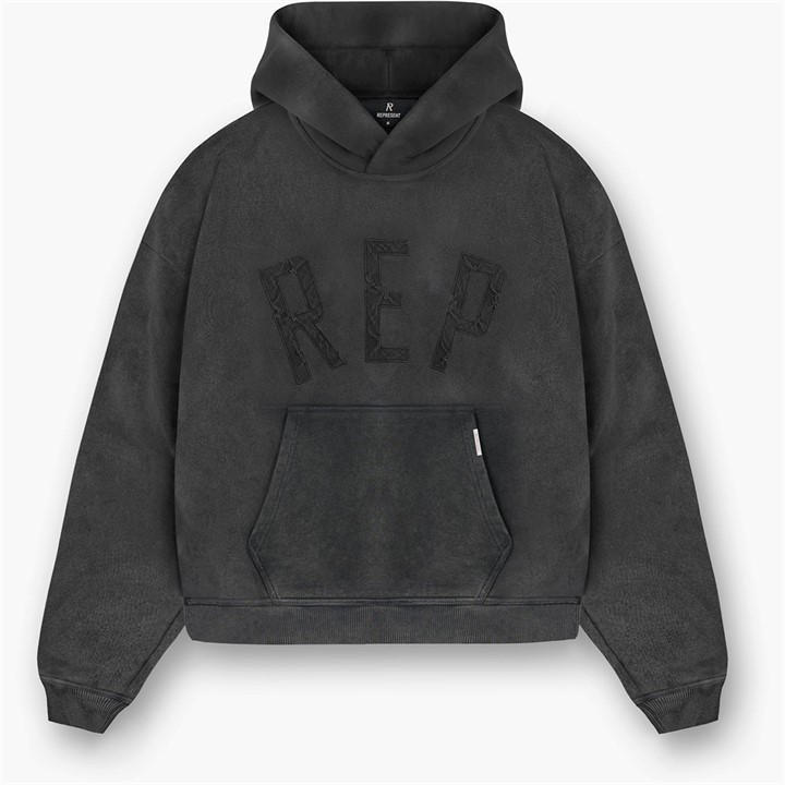 Represent Men's Black Rep Logo Hoodie