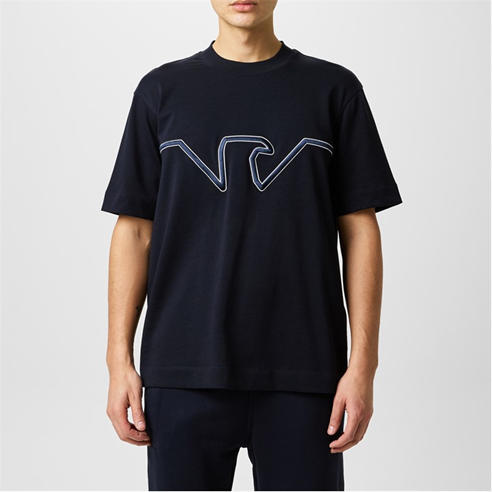 EMPORIO ARMANI - Embroidered Eagle T-Shirt