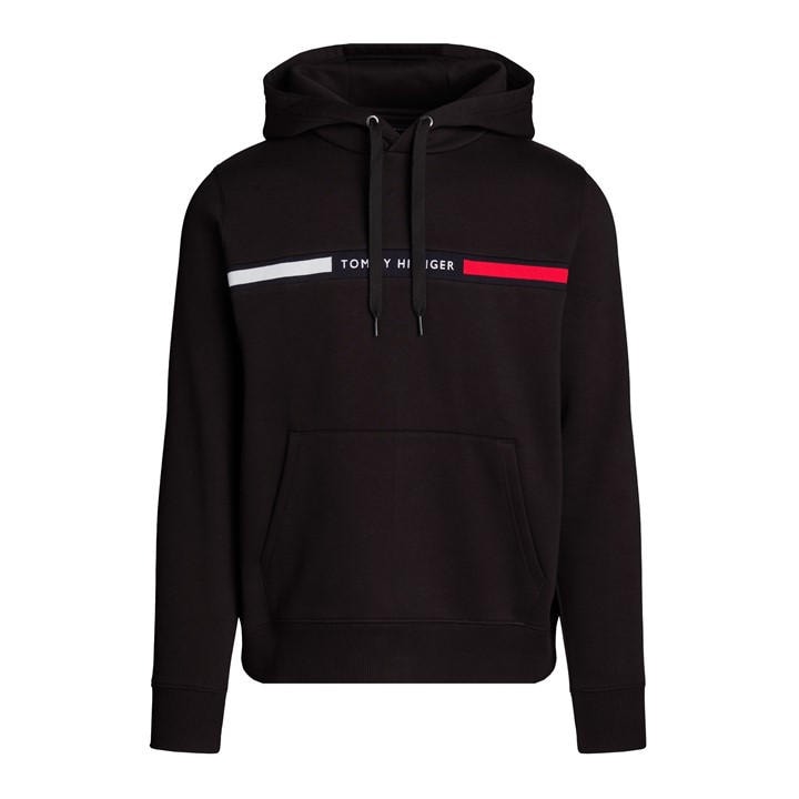 Tommy Hilfiger Men's Black Pullover Hoodie Extra Large