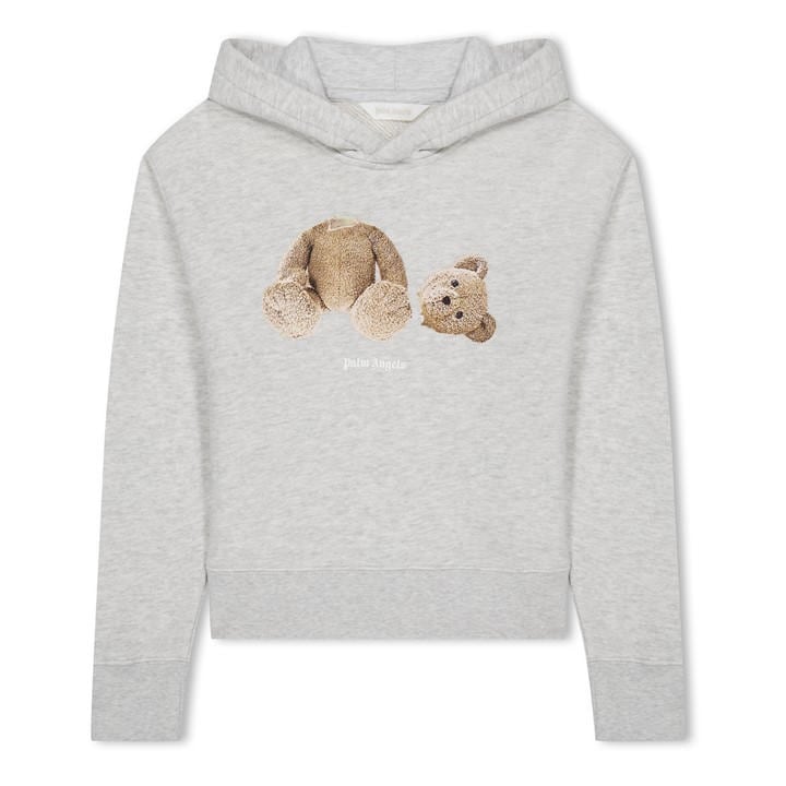 Palm Angels Boys Grey Bear Hoodie Juniors Size 9