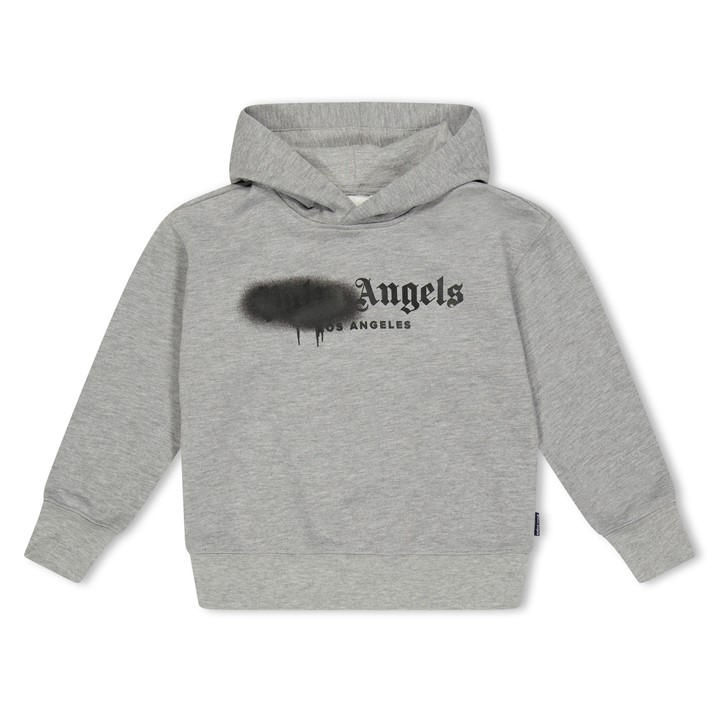 Palm Angels Unisex Kids Grey Palm Spray Hoody