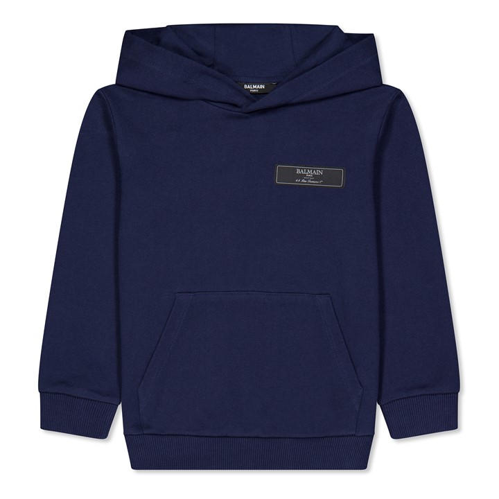 Balmain Unisex Kids Blue Small Logo Over The Head Junior