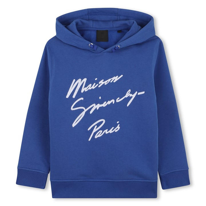 Givenchy  Kids Blue ' Giv Logo Pullover Hoodie - 11 - 12 Years