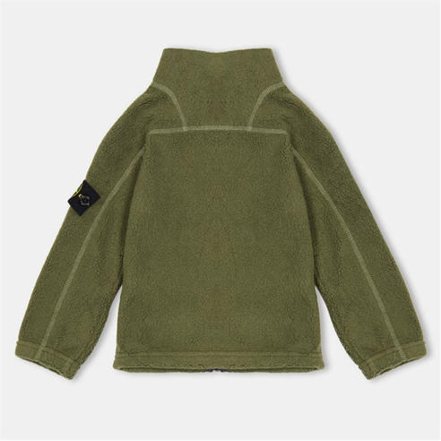 STONE ISLAND - Kids' Terry Full-Zip Fleece