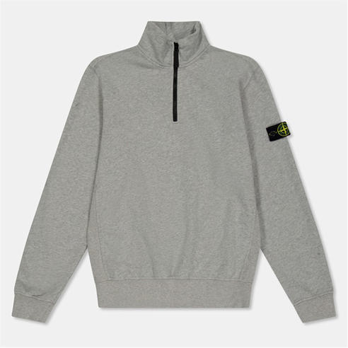 STONE ISLAND - Kids' Junior Quarter-Zip Fleece Top