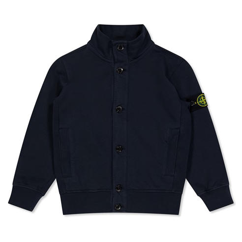 STONE ISLAND - Kids' Button Full Zip Fleece