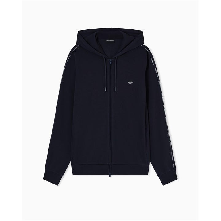 Emporio Armani Men's Blue Zip Hoodie