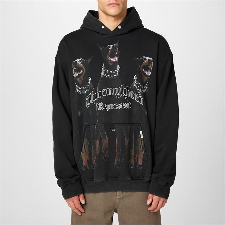 Represent Men's Black Thoroughbred Oth Hoodie Small