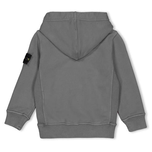 STONE ISLAND - Kids' Badge Over the Head Heavyweight Cotton Hoodie