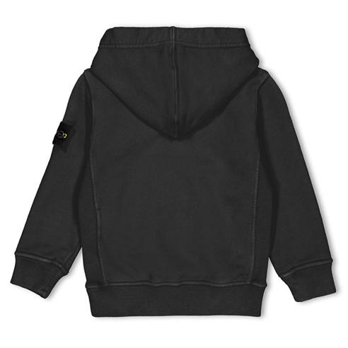 STONE ISLAND - Kids' Badge Over the Head Heavyweight Cotton Hoodie