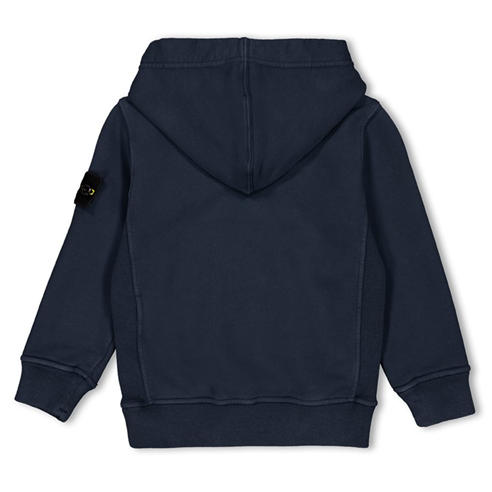 STONE ISLAND - Kids' Badge Over the Head Heavyweight Cotton Hoodie