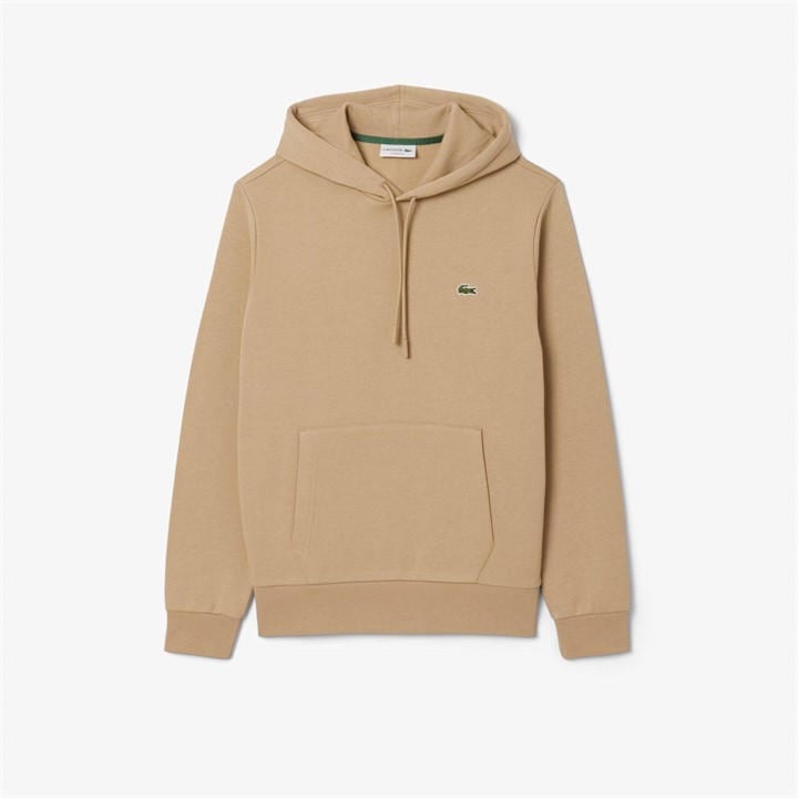 Lacoste Men's Beige Basic Over-The-Head Hoodie - S