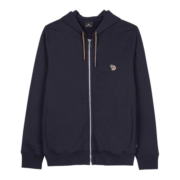 Ps Paul Smith Men's Blue Zebra Zip Hoodie 2XL