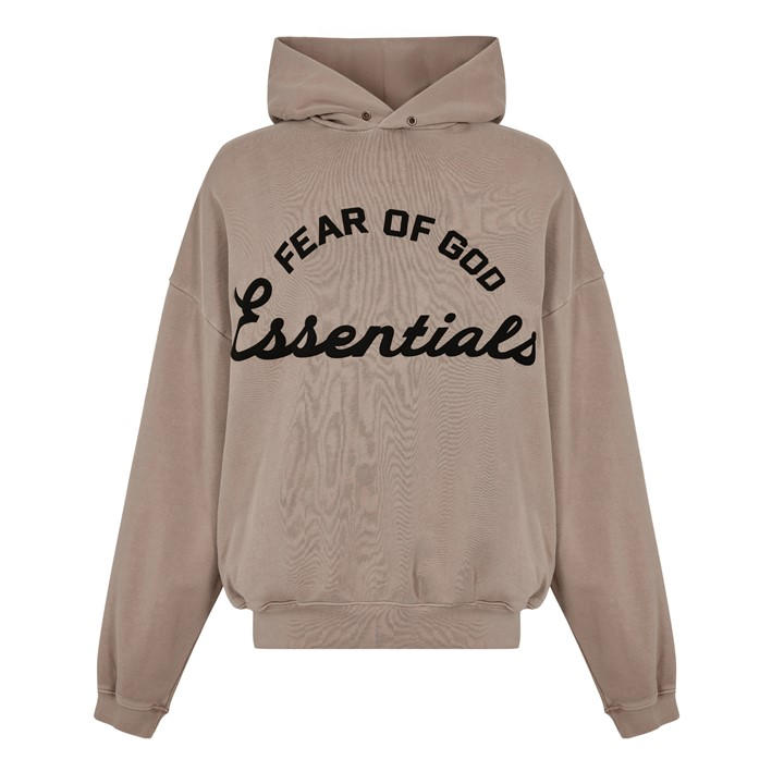 Fear Of God Essentials Men's Grey Overhead Hoodie - XL