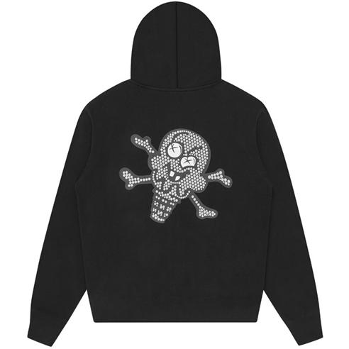 ICECREAM - Men's Glitter Dog Hooded Zip Hoodie