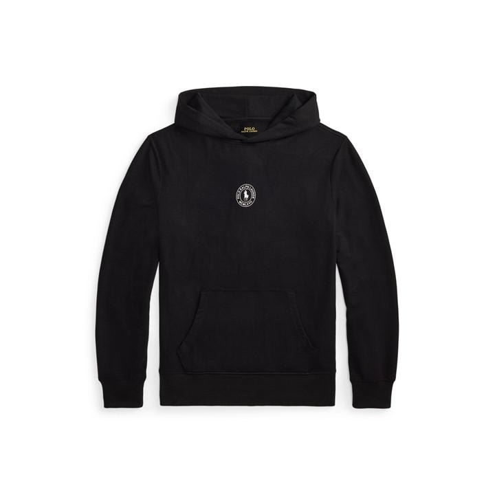 Polo Ralph Lauren Men's Black Puck Logo Pull Over Hoodie - L