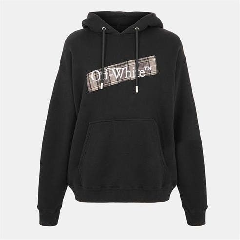 OFF WHITE - Men's Flannel Pull Over Hoodie
