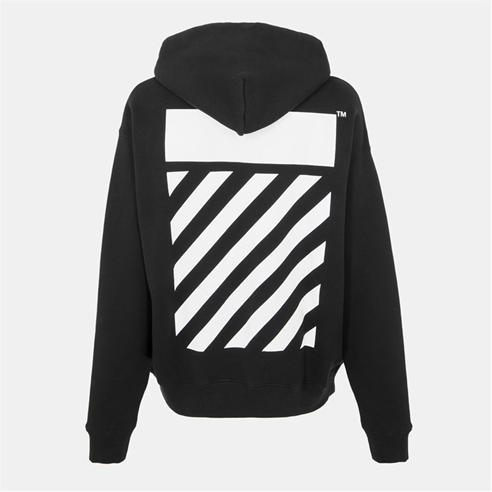 OFF WHITE - Men's Flannel Pull Over Hoodie