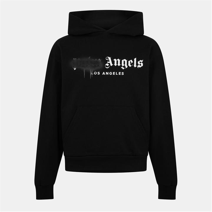 Palm Angels Men's Black Palm Spray Hoody