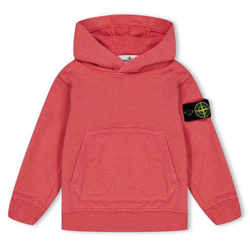 STONE ISLAND - Juniors' Logo Cotton Hoodie