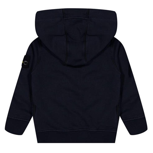 STONE ISLAND - Boys' Badge Logo Cotton Zip Hoodie