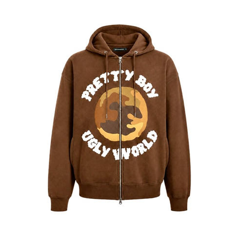 PRETTY BOY UGLY WORLD - PBUW Zip Hoodie Mens