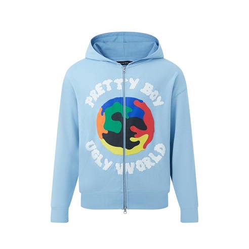 PRETTY BOY UGLY WORLD - PBUW Zip Hoodie Mens