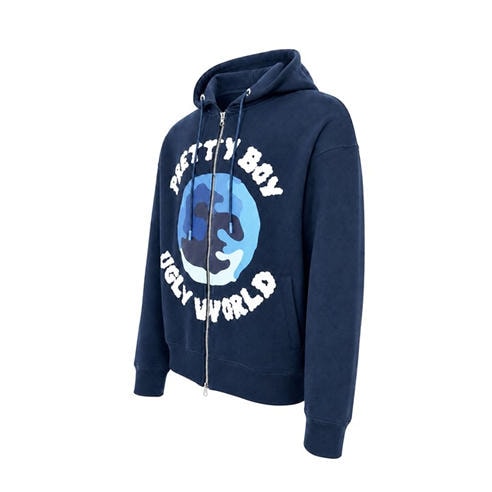 PRETTY BOY UGLY WORLD - PBUW Zip Hoodie Mens