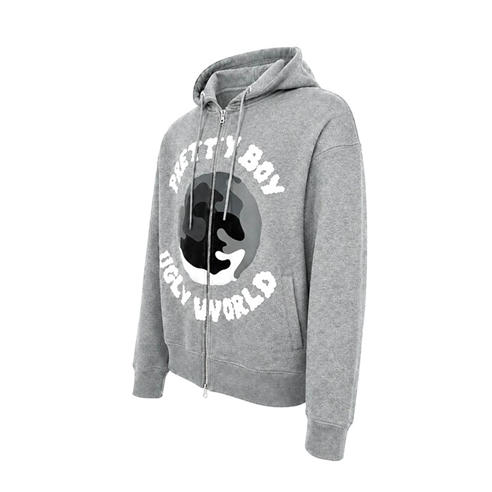 PRETTY BOY UGLY WORLD - PBUW Zip Hoodie Mens