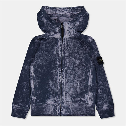 STONE ISLAND - Mottled Zip Hoodie