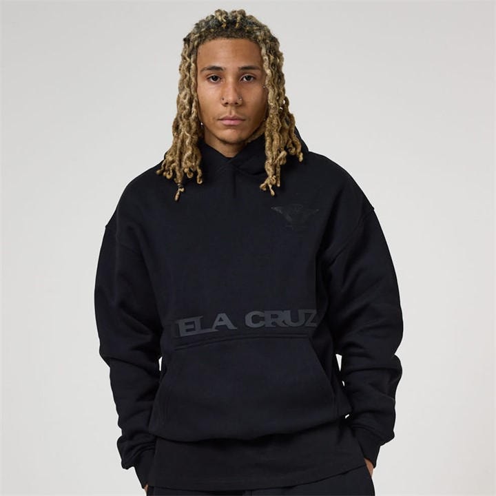 TELA CRUZ Men’s Over the Head Hoodie – Black