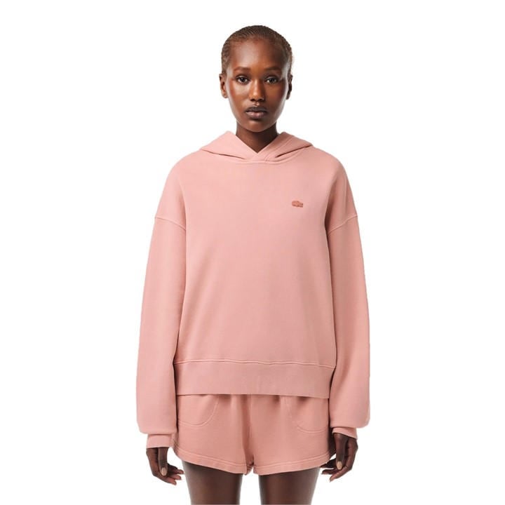 Lacoste Men's Pink Pull Over Hoodie - Size 2XS