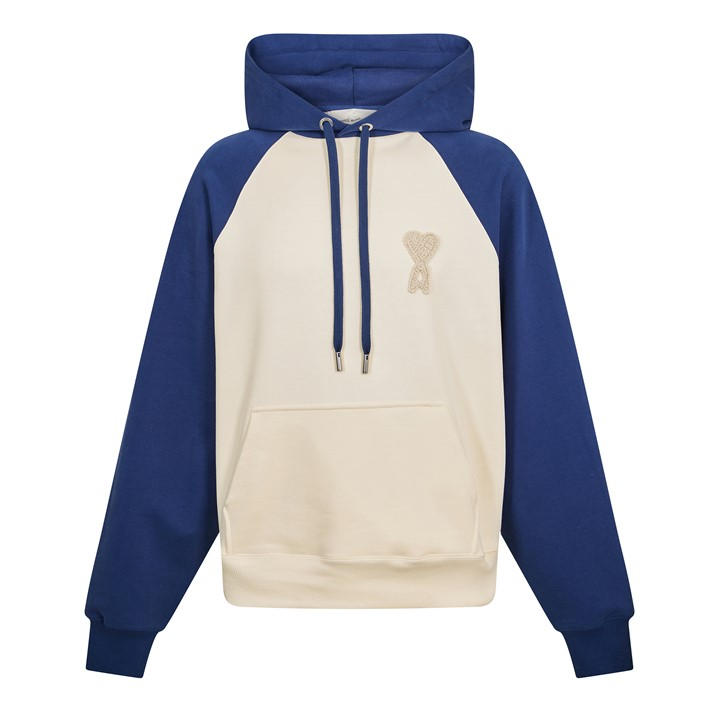 Ami Paris Men's Blue Overhead Hoodie - S