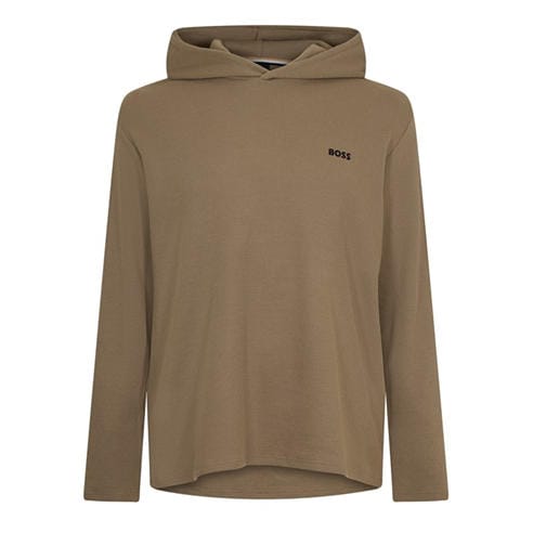 Boss - Mens BW Waffle Hoodie Texture Design