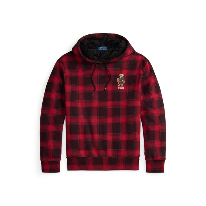 Polo Ralph Lauren Men's Red Bear Pullover Hoodie - M