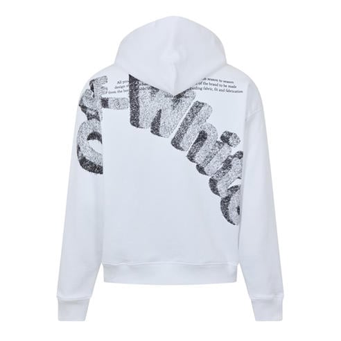 Off White - Men's Logo Skate Pull Over Hoodie