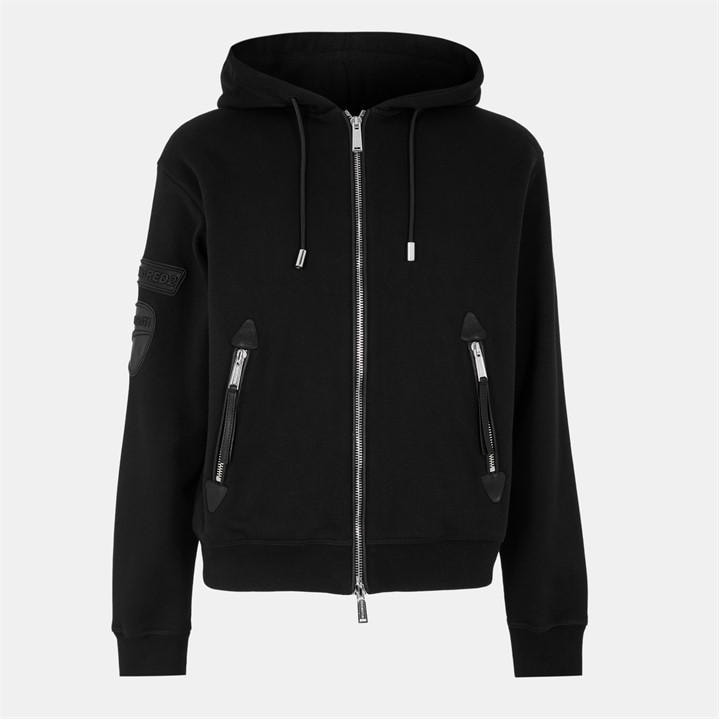 Dsquared2 Men's Black Dsq Ducati Zip Hoodie