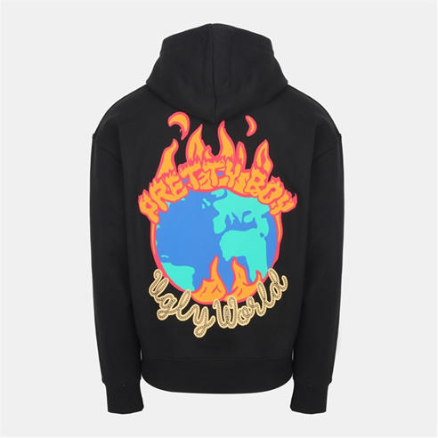 PRETTY BOY UGLY WORLD - Men's Fire Cotton Long Sleeve Oversized Fit Hoodie