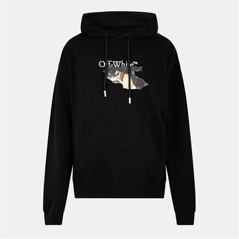 OFF WHITE - Men's Paint Arrow Pull Over Hoodie