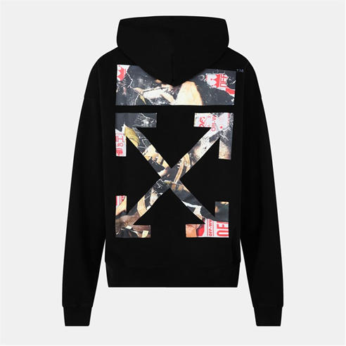 OFF WHITE - Men's Paint Arrow Pull Over Hoodie