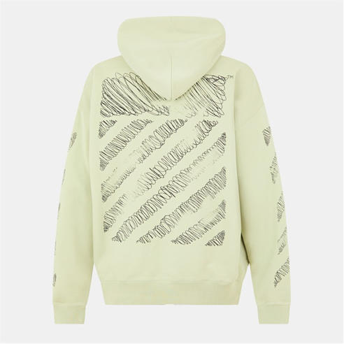 OFF WHITE - Men's Scrib Diag Pullover Hoodie