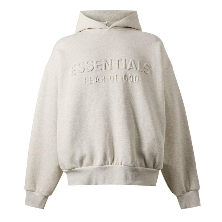 Fear Of God Essentials Men's Grey Overhead Hoodie - S