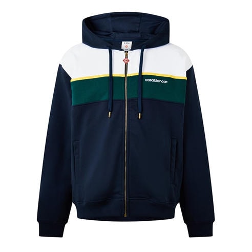 CASABLANCA - Men's Panelled Cotton Zip Hoodie