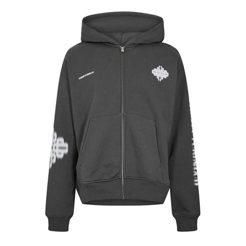 THE COUTURE CLUB - Men's Blurred Zip Hoodie