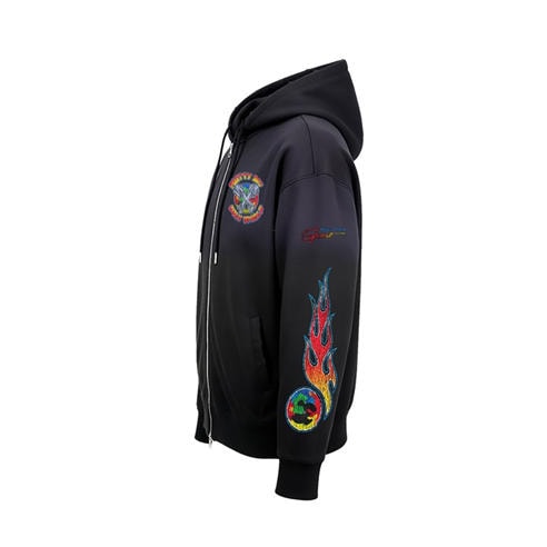 PRETTY BOY UGLY WORLD - PBUW Piston Zip Hoodie Mens