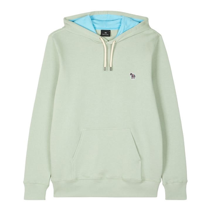Ps Paul Smith Men's Green Zebra Logo Oth Hoodie Medium